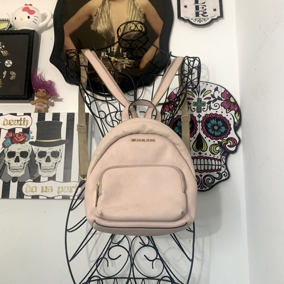 Michael Kors Bags Michael Michael Kors Blush Pink Leather Mini Backpack Purse Poshmark